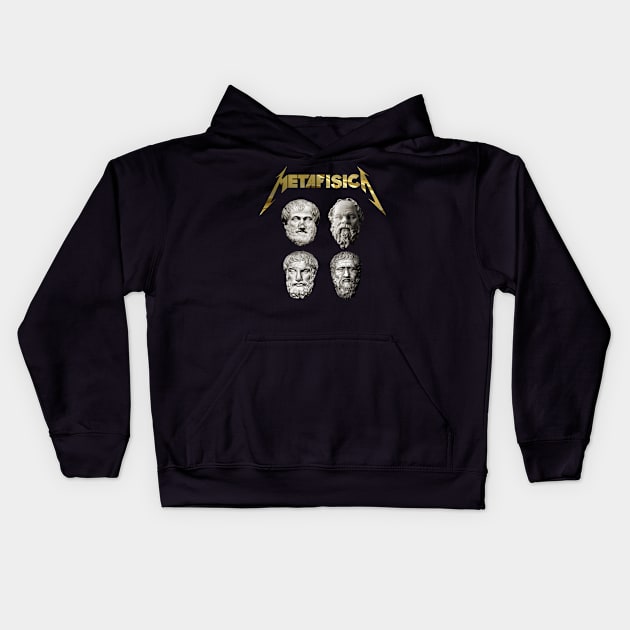 METAFÍSICA - GOLD EDITION Kids Hoodie by BACK TO THE 90´S